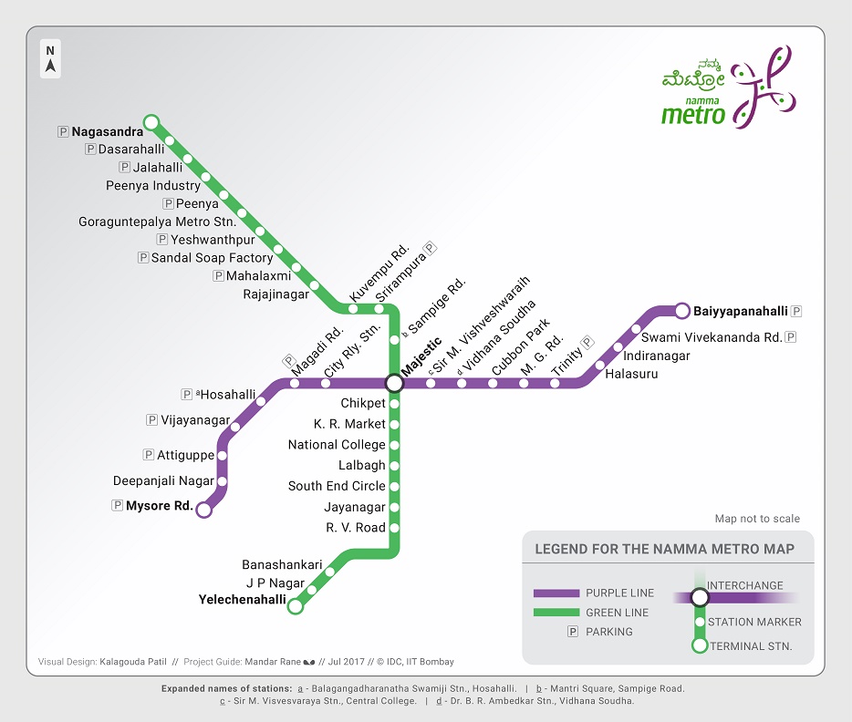 Bangalore Metro Map 